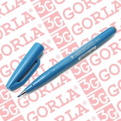 Sign Pen Touch Pentel Azzurro